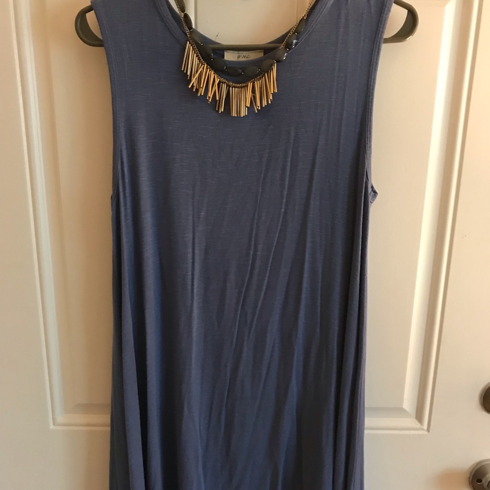 Blue Tank Swing Dress